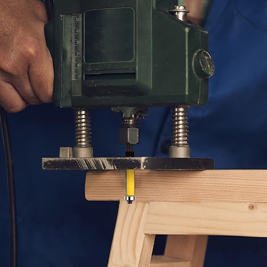 1-1/2 Inch Flush Trim Top and Bottom Bearing Router Bit 1/4-Inch Shank