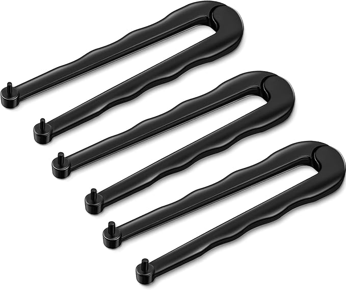 3 Pieces Steel Adjustable Face Spanner Wrench Pin Pliers Install/Removal Tool for Backing Pads on Angle Grinder for Cutting Pipes, Hoses, Cables, Wire and Round Nuts with Drilled Holes (3, 4, 5 mm)