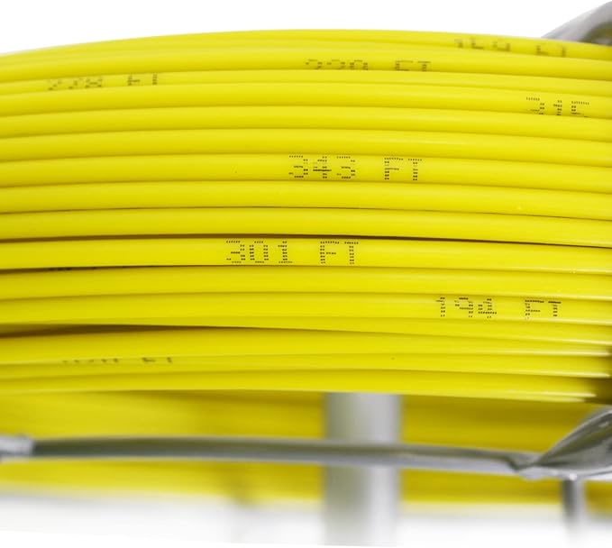 4.5MM 250FT Duct Rodder Cable Pulling Rod Fiberglass Duct Rod Fish Tape Puller Wire Cable Running Rod with Cage