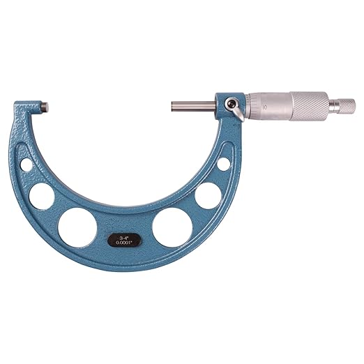6Pcs Outside Micrometer Set 0-1", 1-2", 2-3",3-4",4-5",5-6", 0.0001" Graduation, Precision Tools for Machinists
