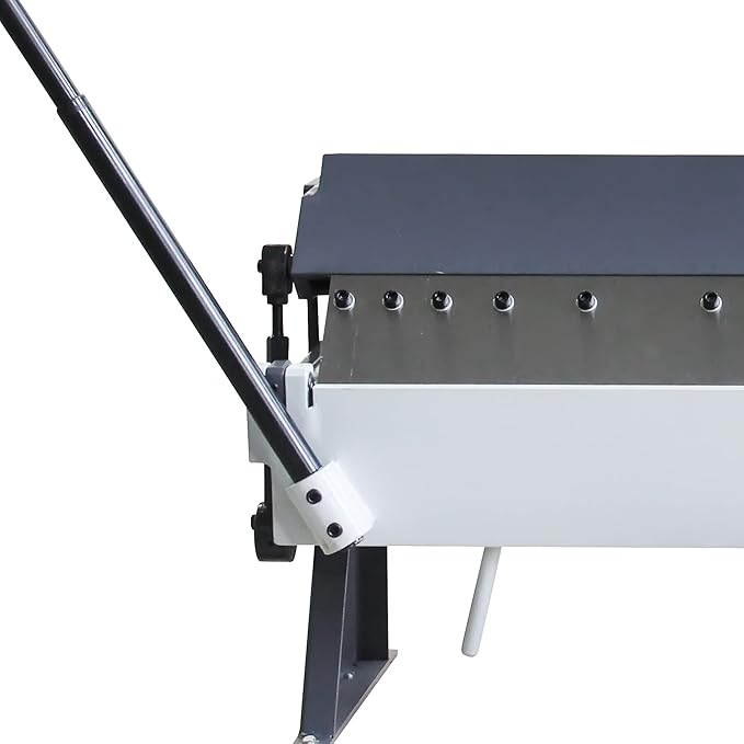 KAKA INDUSTRIAL Box and Pan Brake, 36-Inch Sheet Metal Brake, 16-Gauge Mild Steel Capacity Pan and Box Brake, 1–135 Degree Adjustable, Metal Break with 6 Fingers W-3616Z