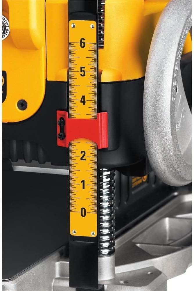 DEWALT Planer, Thickness Planer, 13-Inch, 3 Knife for Larger Cuts, Two Speed 20,000 RPM Motor, Corded (DW735)