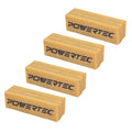 POWERTEC 71424-P2 Abrasive Cleaning Stick for Sanding Belts & Discs 4-1/2" 4PK | Natural Rubber Eraser - Woodworking Shop Tools for Sanding Perfection