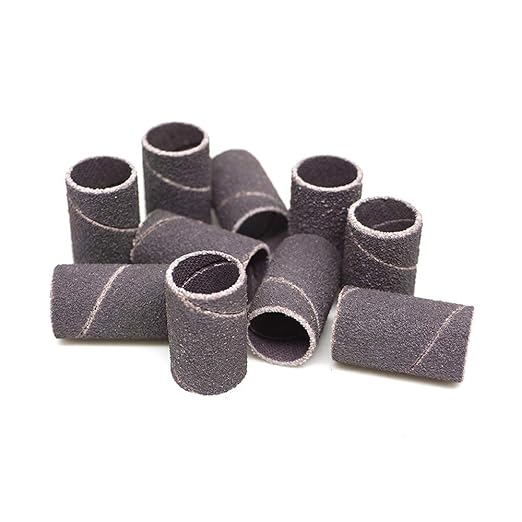 Benchmark Abrasives 1/2” x 1” Aluminum Oxide Sanding Bands, Spiral Bands Rotary Sander Attachment for Drill & Die Grinder, Metal Polishing Sanders for Woodworking - Sander Tool (10 Pack), 400 Grit