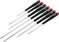 Wiha 26092 Slotted and Phillips Screwdriver Set with Precision Handle, Long, 7 Piece