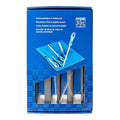 Pferd 10" Machinist File Set, 5-Piece – American Pattern, WRU 541 Type – Second Cut for Efficient Stock Removal – with Ergonomic Handles & Plastic Pouch – Part #16080