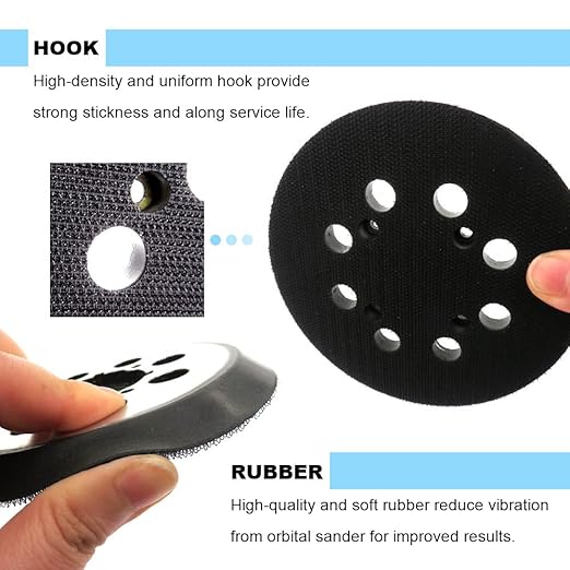 5-Inch Hook and Loop Random Orbit Sander Replacement Pad,Metal Backing Sanding Pad for DWE64233 & N329079, Fit for DWE6421,DWE6421K,DWE6423,DWE6423K,DCW210