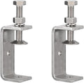 2 Pack 304 Stainless Steel C Clamps with 65mm/2.56" Stable Wide Jaw Opening Tiger Clamp for Woodworking Welding Construction Household Mount