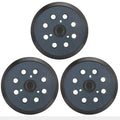 3 Pack 5" 8 Hole Hook & Loop Replacement Sander Pads Compatible with Makita Orbital Sander BO5010 BO5030K BO5031K BO5041K, Replacement Parts #743081-8/743051-7 (3 Screw Holes Sander Pads