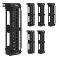 ICC CAT6 Patch Panel, UL Listed & PoE++ Rated Gigabit Applications, Wall Mount 12 Port Network Patch Panel with Rear 110 IDC Terminal Blocks and 89D Wall Mount Bracket, Black, 6-Pack