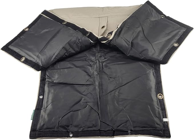 The Original Pipe Insulation Cover (5˚F) Winter Pipe Insulation (UV-Coated),Pump Cover, Sprinkler Irrigation Valve Cover, Backflow Preventer Freeze Protection (17W X 24H 4-Way)