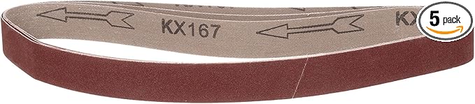 1 x 30 Inch Sanding Belt, 5 Pcs 180 Grit Knife Sharpener Belts Work Sharpening for Belt Sander Knife Carving Tool Metal Working