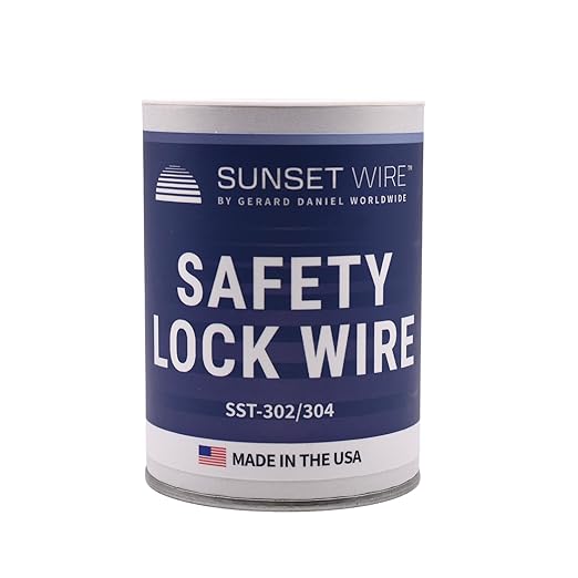 Safety Lock Wire - T302/304 Stainless Steel Safety Wire for Aviation, Automotive, Industrial Use - 1lb Dispenser Can - Made in USA (0.032 in)