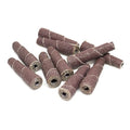 Benchmark Abrasives Aluminum Oxide Tapered Sanding Cartridge Rolls for Blending Deburring Polishing Sanding Metals, Rotary Sander - Drill & Die Grinder Abrasives (10 Pack)(3/8" x 1-1/2", 80 Grit)