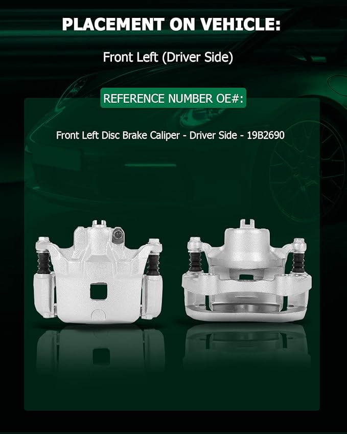 SCITOO Front Left Brake Caliper With Bracket 19B2690 Compatible For INFINITI I35 2002-2004, For Nissan Altima 2002-2006, For Nissan Maxima 2002-2003