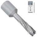 KEENTECH Carbide-Tipped Annular Cutter, 7/16" Diameter x 1-3/8" Depth, 3/4" Weldon Shank (2 Flat), High Speed Cutting TCT Mag Drill Bit with Pilot Pin for Harder Material, Stainless Steel, Cast Iron