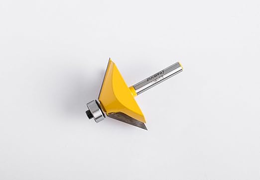 Chamfer Router Bits, Bevel Edge Forming(45°-11/16''length-1/4''Shank)