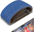 1/2 x 18 Inch Sanding Belts, 36 Pcs 60 Grit, Zirconia Sanding Belts for Medium-Duty Metal Polishing, Woodworking, Surface Smoothing