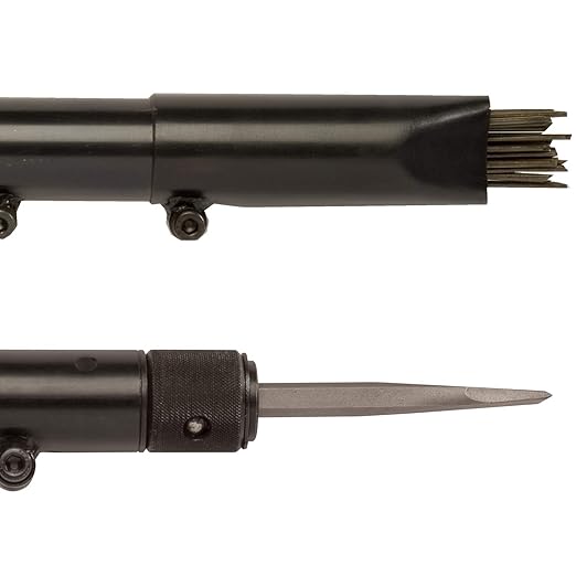CS Unitec | 2B Chisel Scaler Basic Kit | 19 Needle Air Chisel | 6 Sets |Professional Grade Inline Grip | Air Power 5.5 CFM -121.2099 Chisel Basic Kit