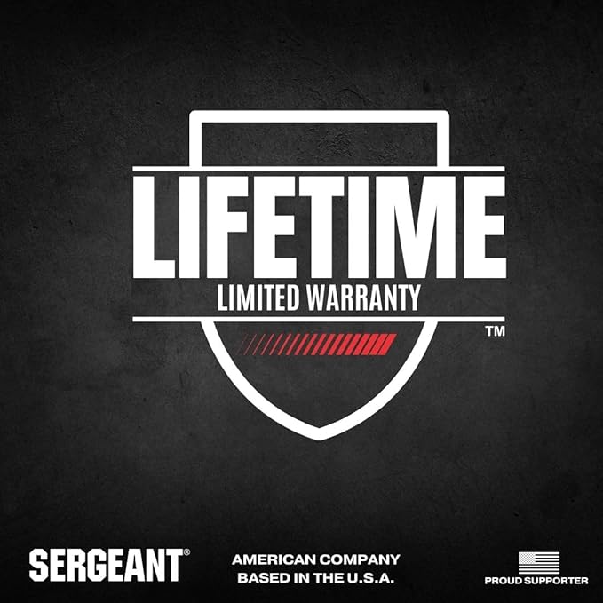 Camping Hatchet SGT-14 Inch, Camp Axe Survival Hatchet Tactical Outdoor Camping Axe w High Carbon Steel Blade, Lightweight Fiberglass Handle, and Compact Portable Design and Carrying Case.
