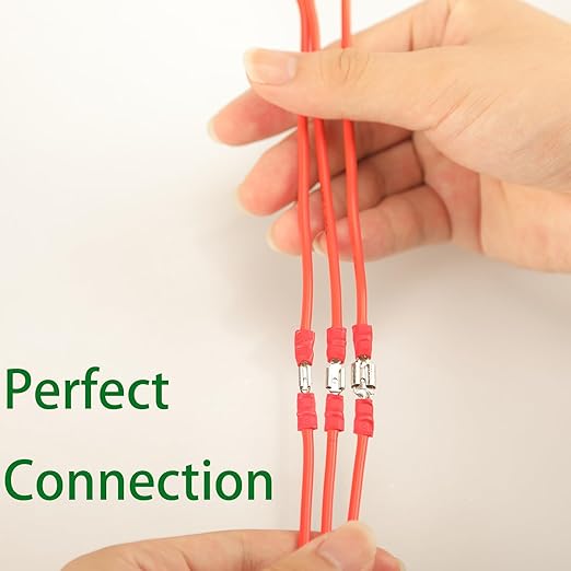 330PCS Crimp Connectors, 2.8mm 4.8mm 6.3mm Male and Female Spade Connector kit, 15 Types Crimp Terminals Electrical Connectors, Electrical Terminals Includes Spade Ring Fork Wire Connectors