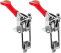 POWERTEC 2PK Toggle Clamp, 1000 lbs Holding Capacity, 334 Adjustable 90 Degree Vertical U Bolt Latch w/Antislip Hand Grip for Woodworking Jigs & Fixtures, Smoker, Tire Carrier, Cabinet (20309-P2)