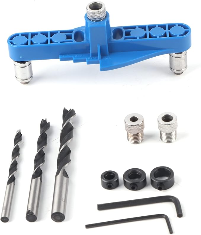 Woodworking Drilling Marking Tool Dowel Jig Center Scriber Line Offset Ideal for Precise Hole Positioning ABSIron