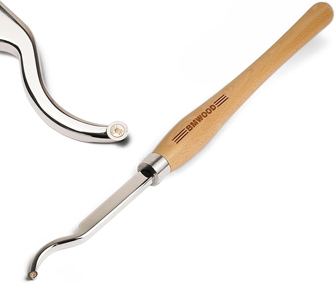 Hollowing Tool Overall length: 22 1/4" Carbide Tipped Curved for Woodturning. Beech handle length: 15 1/2", Tool bar length: 6 3/4", Tool bar thickness: 1/2", with 8.9 * 2mm-30°TCT ROUND BLADE