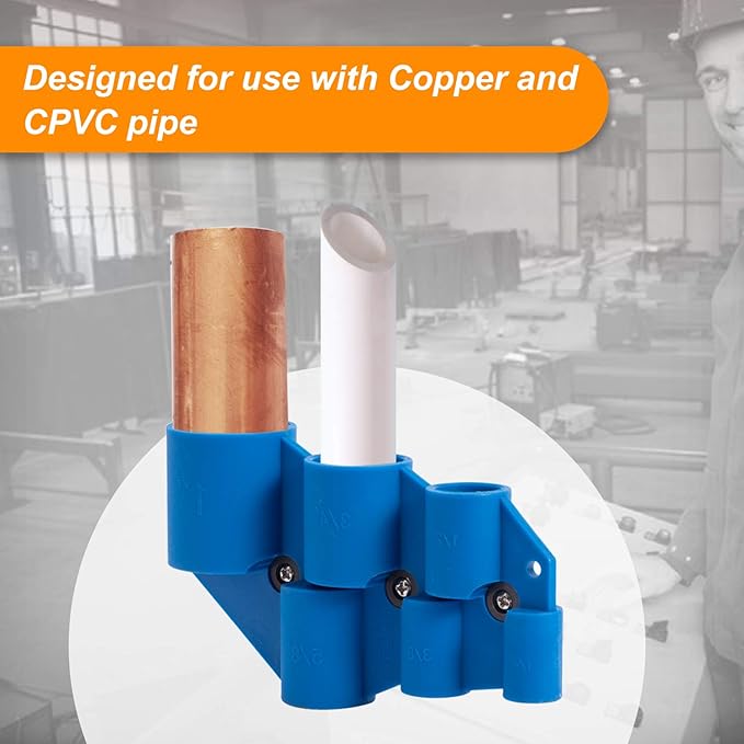 SUNGATOR Deburring Pipe and Depth Gauge Tool with Disconnect Clip Kit, Chamfering Removal Tool for 1/2", 3/4" and 1" PEX, Copper, CPVC Pipe