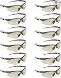 Malta Dynamics APEX Safety Glasses – Construction Safety Glasses for Men and Women with Anti Scratch and Anti Fog Protection, ISEA & ANSI Z87 Compliant (Indoor/Outdoor, 12 Pairs)