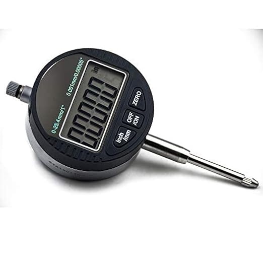 Electronic Digital Dial Indicator Gage Gauge Inch/Metric Conversion 0-1 Inch/25.4 mm 0.00005 Inch/0.001mm