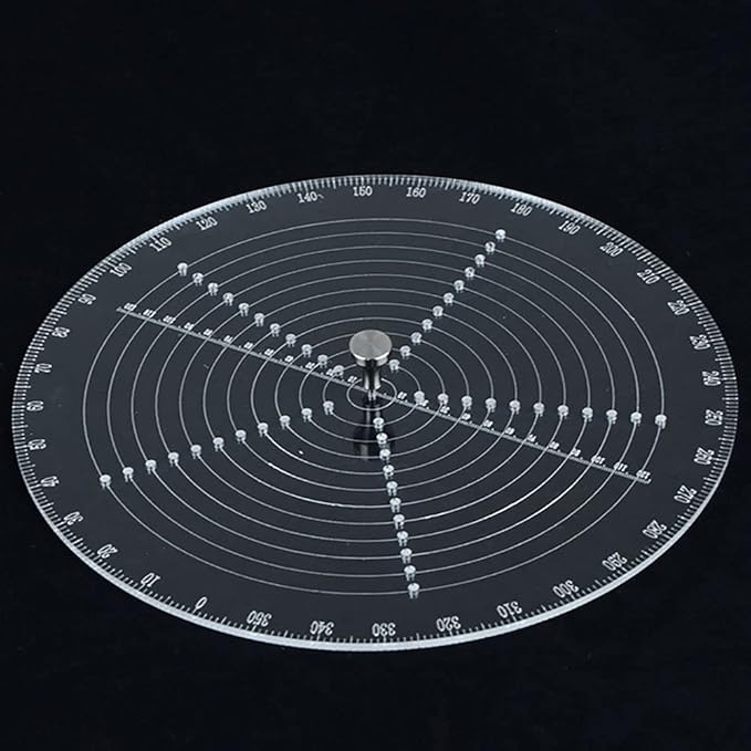 8" Round Center Finder Compass Drawing Maker, Wood Turning Lathe Tools Accessories Woodworking Circle Tool