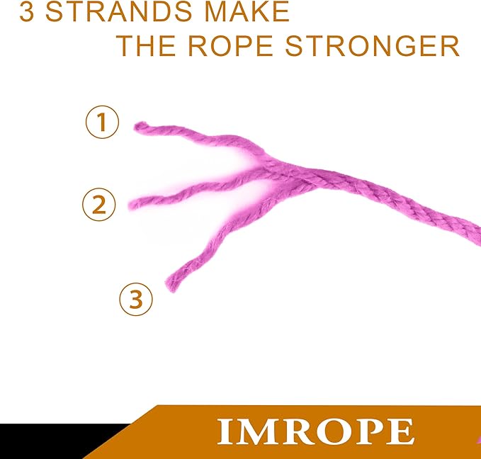 4mm x 200 Feet Pink Jute Rope, Twine for Gardening Tomato Climbing Plant Tie Floristry Crafts Gift Wrapping Packing Decor