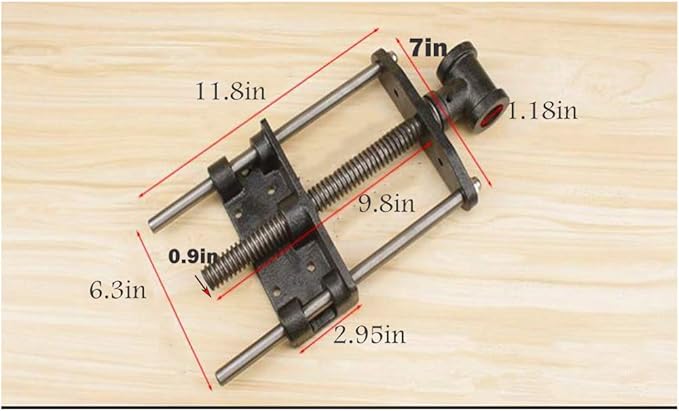 uyoyous 7 inch wood vise workbench Front Vise Woodworking Bench Vise Cast Aluminum Front Screw Vise Woodworking Front Vise