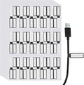 uxcell 300 Pcs Cable Labels, Waterproof Wire Cord Labels Tags, Cord Organizer Management Tags for Charger Cable Organizer Wire Markers Printer, Black