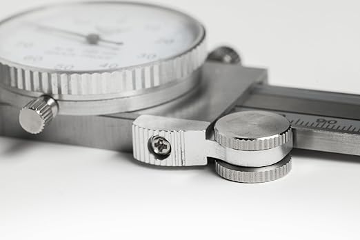 PEC Dial Caliper 0-300mm, Stainless Steel Precision Measuring Tool with Shock-Proof Dial, High Accuracy ±0.01mm