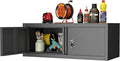 GREATMEET 13" H Metal Garage Storage Cabinets, Lockable Storage Cabinet, Wall Cabinet Storage for Kitchen, Utility Room, RV, Black