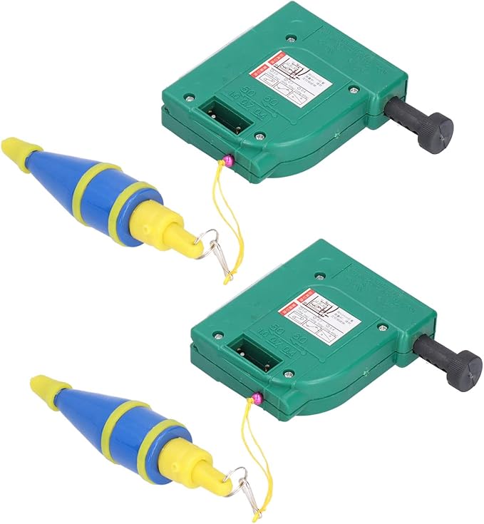 2Pcs 5m Magnetic Plumb Bobs, Alloy Steel Wire Hammer, Green Line Drop Measuring Tools for Construction Industry House Decoration