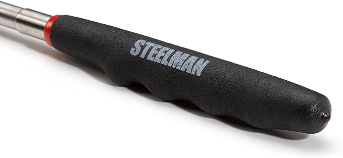 Steelman Telescoping Inspection Mirror and Magnetic Retrieval Tool Kit, Swivel Heads, Extendable Ergonomic Handles, Hold Up to 8 Pounds, 4-Piece Set