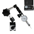 HDLNKAK Professional Dial Test Indicator with Magnetic Base Stand and Storage Case，0-0.03"x0.0005" Test Indicator，with 2 Metal Dovetail Clamps 3/8'' and 5/32'' in Storage Case