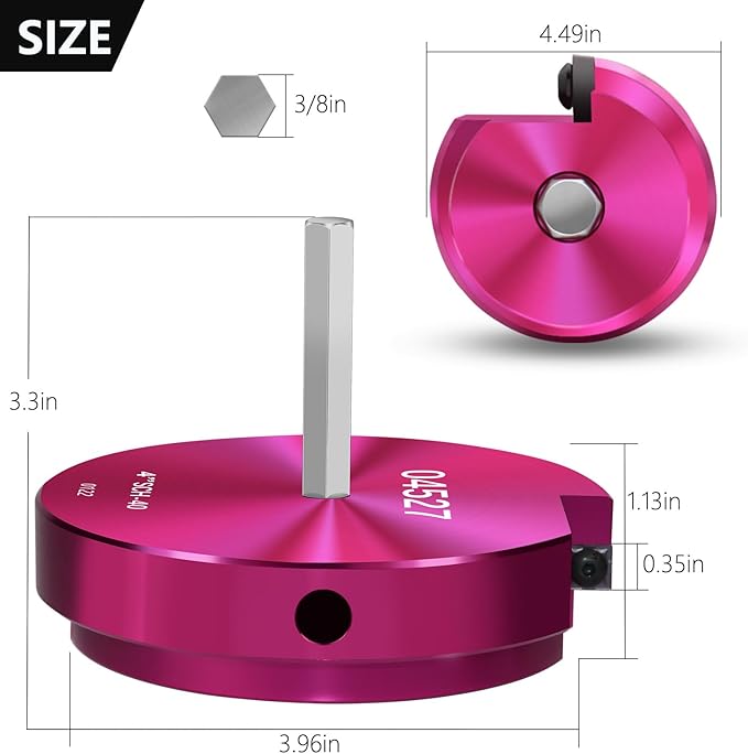 PVC Pipe Reamer for 4 Inch ID Pipes, PVC Fitting Saver with 3/8-Inch Hex Shaft,Socket Saver Plastic Pipe Fitting Reamer Tool for Plumbing Sch.40 CPVC ABS Socket Hub Coupling Removing,Fit 1/2" Drills