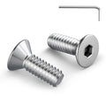 5/16-18 Bolt, 5/16-18 x 3/4 Inch Flat Socket Head Screws 30Pcs, 304 Stainless Steel 18-18 Countersunk Bolts, Full Thread, with Hex Spanner