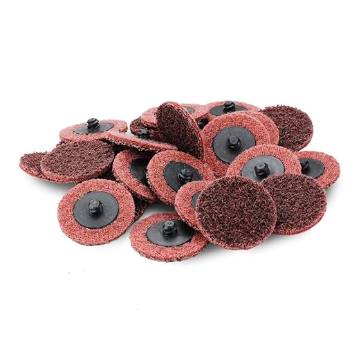 BHA Surface Conditioning Quick Change Discs, 2" Red (Medium) Prep Pad - 25 Pack