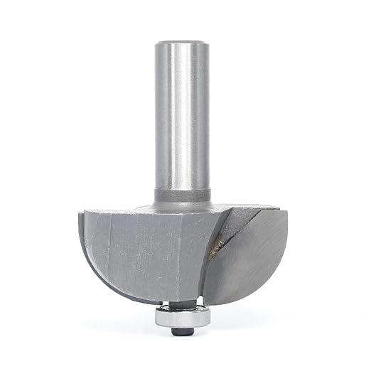 Cove Router Bits,1/2" Shank,Radius 11/16",Bearing Guided Cove Edging Cutter for Wood Profiling,Routing,Molding