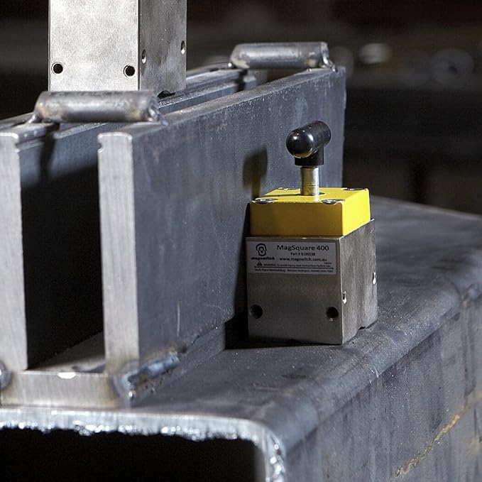 Magswitch MagSquare 400 Magnetic Welding Square Base Clamp Holder for Welding Kit, Tools, Supplies and Accessories, Magnet Switch with On/Off Capabilities, 400 lb Holding Force