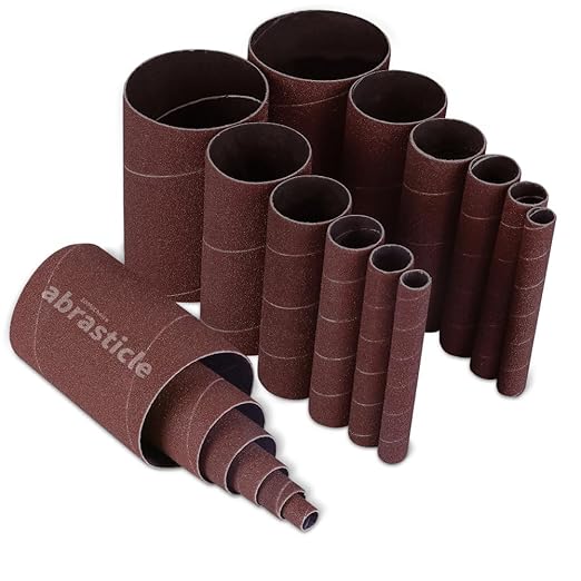 18 Pack Spindle Sander Sleeves, Sanding Sleeves for Oscillating Sander, 120 Grit Sandpaper, 4-1/2" Length, Each 3 of 1/2",3/4",1",1-1/2", 2", 3" Diameter