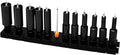 ToolBox Widget Socket Organizer ½ Inch Pro Series – Modular Magnetic Socket Holder with Missing Tool Indicator – Size Stems NOT Included - 1 Pack, 12 Organizers