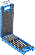 Pferd Diamond Needle File Set, 5-Piece, Grit Size D 126, 5-1/2 inch, in Durable Plastic Box, 04025 – for Universal Use in Tool Making