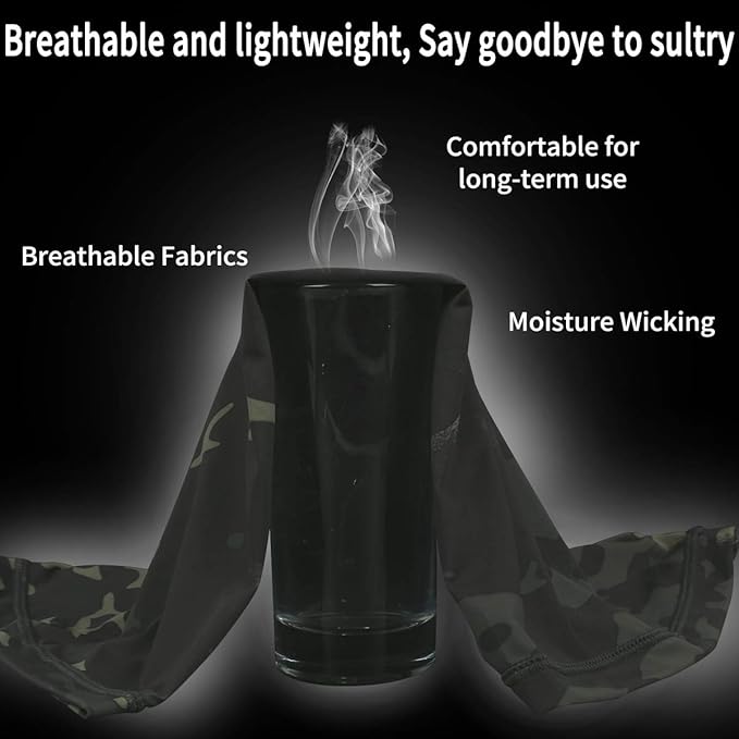 Achiou Cooling Neck Gaiter Face Cover Scarf, UV Protection Mask for Men and Women,Soft Windproof, Hiking Cycling Running