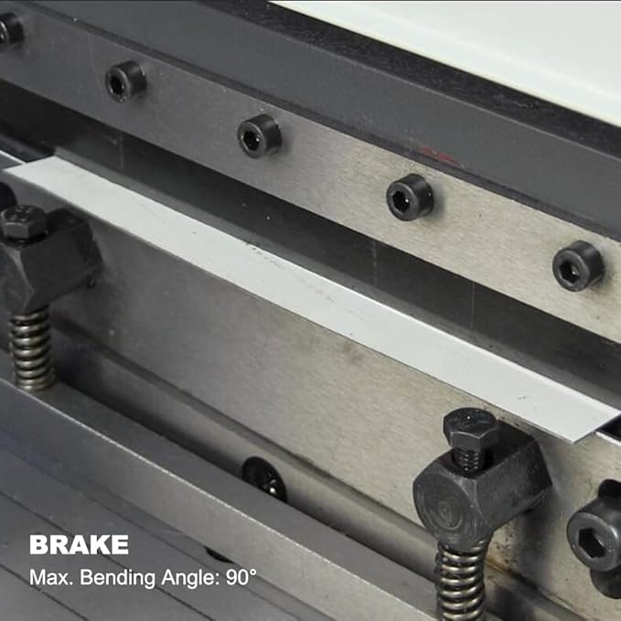 KAKA Industrial Sheet Metal Brake 40 inch 3-in-1, Shear and Slip Roll Combo | 20-Gauge Heavy Duty Bending Machine with Back Gauge and Segment Fingers for Metal Fabrication
